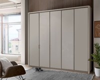 WARDROBE GERMAN DESIGNER BEDROOM NATURAL PEBBLE GREY HAVANA WHITE FITTED FREE
