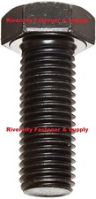 5 1/4-20x1 Grade 8 Bolts / Hex Head Cap Screws / 1/4x20x1 Plain / Black 1/4x1