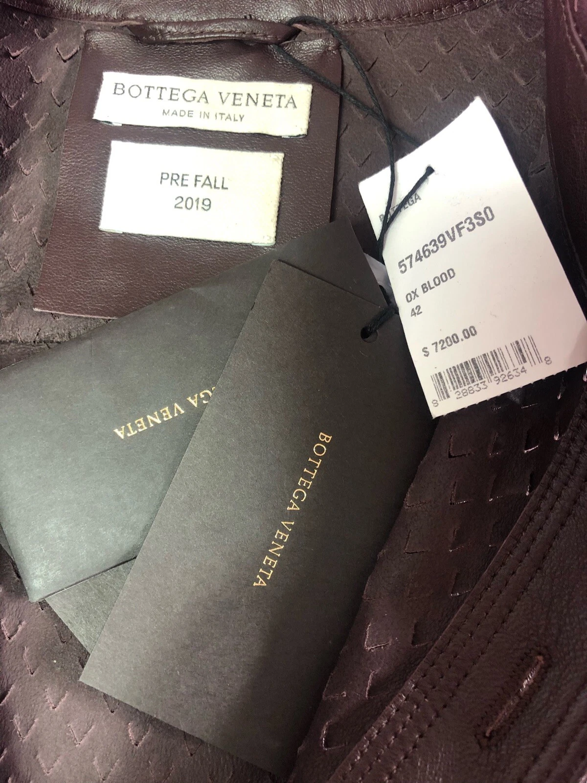 BOTTEGA VENETA RARO ABITO CAMICIA PELLE TAGLIO LASER CON CINTURA ESAURITO NUOVO CON ETICHETTE $7200 TG42