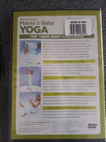 DVD - SHIVA REA'S: Mama and Baby Yoga Brand New SEALED - Picture 2 of 2