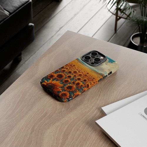 Phone Case for iPhone, Pixel, Galaxy - Sunflower Field Floral Sky Flower Cover - Picture 41 of 191