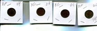 1900 901 1903 1904 INDIAN HEAD PENNY TYPE COIN LOT OF 4 XF 7415R