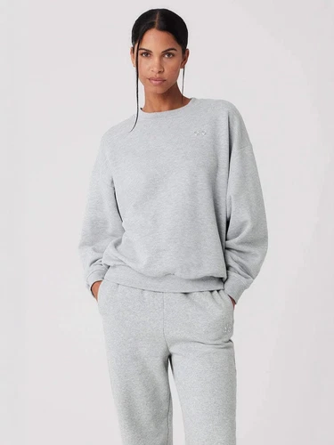 New Alo Accolade Crew Neck Pullover Sweatshirt retro trend with a round neck - Picture 3 of 22