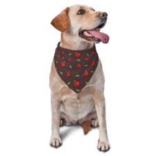 Banana 3D Cute Fruit Texture Dog Bandana Scarf Triangle Christmas Apple