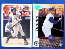 Jose Cruz Jr 2002 Fleer Triple Crown & 2002 Leaf Certified Baseball - Blue Jays