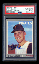 STEVE BLASS SIGNED 1970 TOPPS PSA/DNA AUTOGRAPHED PITTSBURGH PIRATES HOF