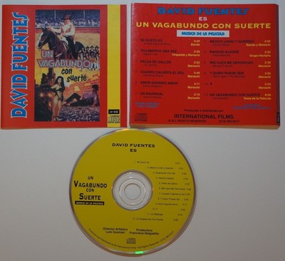 cd: DAVID FUENTES - UN VAGABUNDO CON SUERTE - MUSICA DE LA PELICULA