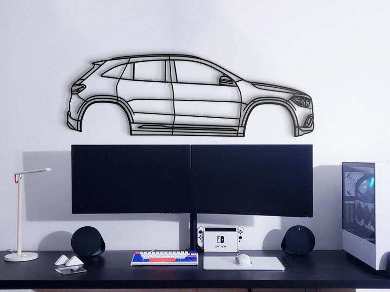 Wall Art Home Decor 3D Acrylic Metal Car Auto Poster USA 2021 GLA-Class