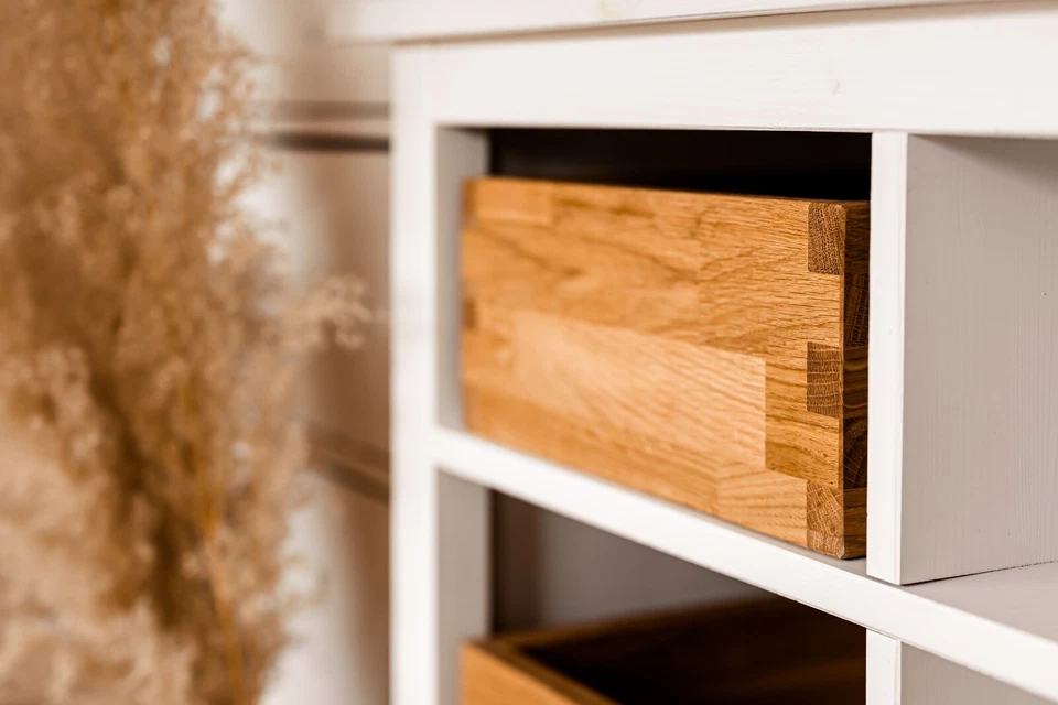 Aufbewahrungsbox in Eiche mit Fingerzinken - Bild 3 von 4