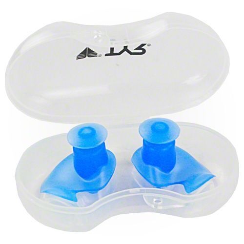 TYR Silicone Molded Ear Plugs For Swim Clear/Blue eBay