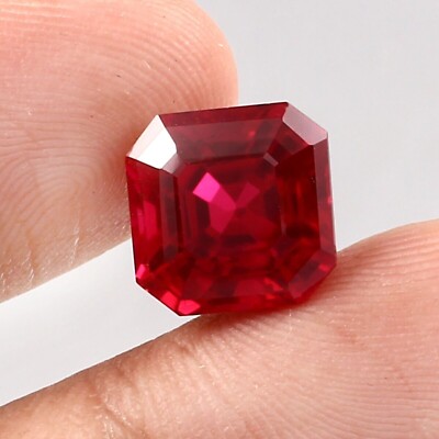 Natural Red Ruby 18 Ct AGL Zertifiziert Asscher Schliff Lose Edelstein 1 Stk