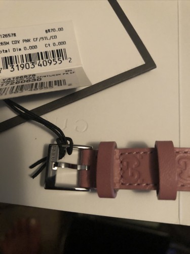 Gucci $870 G-Timeless Pink GG Dial 27mm Quartz Women's Watch YA126578 - Picture 4 of 8