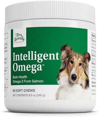 Terry Naturally Animal Health Intelligent Omega 3 Dogs 60 Soft Chews Brain & Eye