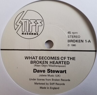 Dave Stewart - What Becomes Of The Broken Hearted - 7'' Vinyl Single