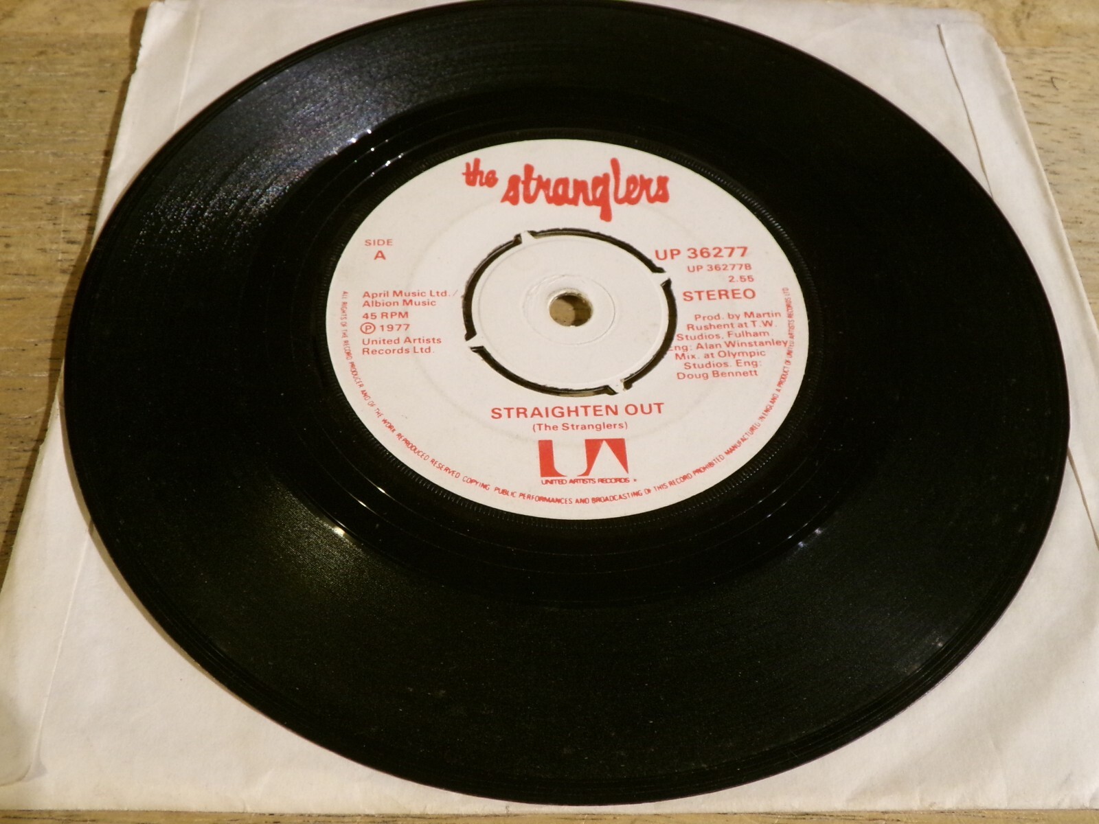 The Stranglers 45 Something Better Change United Artists UP 36277 U