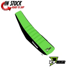 D'COR Seat Cover Black Green Kawasaki KX250 2021 KX450 19-21