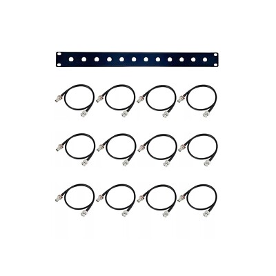19inch Antenna Rack Mount Kit for Wireless Microphone Receivers Antenna Relocate