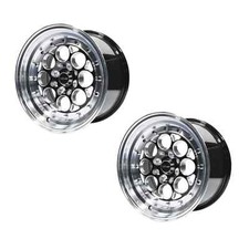 2x Vms Racing Revolver Black Polished Lip Rivets Drag Wheels Rims 13x8 4x100 20 2x Vms Racing Revolver Black Polished Lip Rivets Drag Wheels Rims 13x8 4x100 20