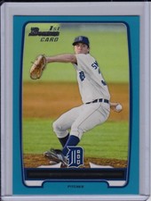 Brennan Smith 2012 Bowman Blue Base Parallel #d /500 Border Paper Detroit Tigers