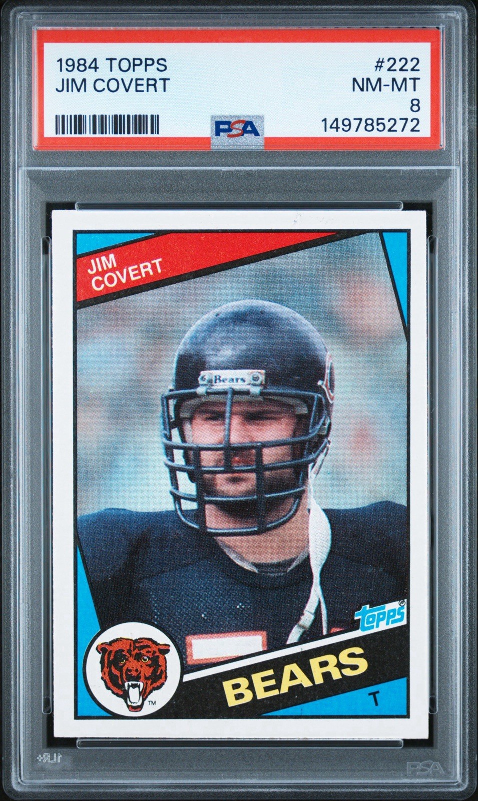 1984 TOPPS #222 JIM COVERT - PSA 8