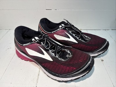 Brooks Ghost 10 Women s Running Shoes Pink Black Size 8.5 Athletic Sneakers READ