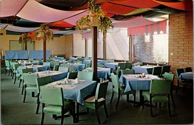 Lake Havasu City Resort Hotel Dining Room Arizona Chrome Postcard
