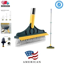 Elegant 47.6'' Adjustable Floor Brush & Squeegee - Ultimate Cleaning Tool