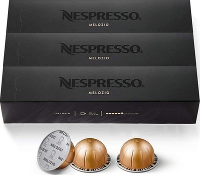 Nespresso Vertuo Melozio Medium Roast Coffee Capsules 10 Count (Pack of 3)-New