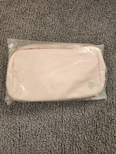 NWT LULULEMON Everywhere Belt Bag Wordmark  1L Pink Mist/Silver/White Opal