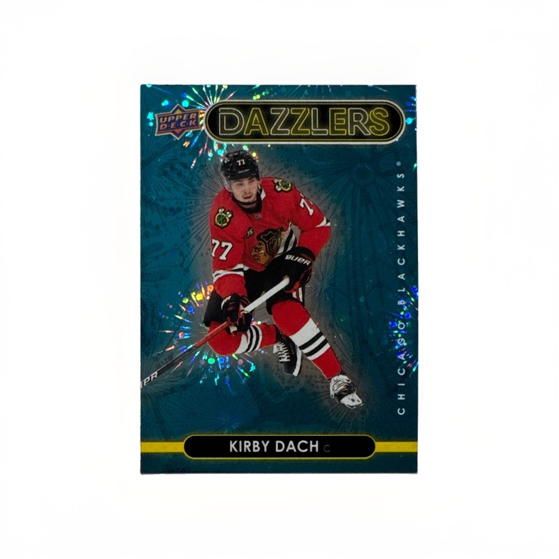 Upper Deck 2021-22 Series 2 Dazzlers Insert Kirby Dach Blackhawks DZ-60