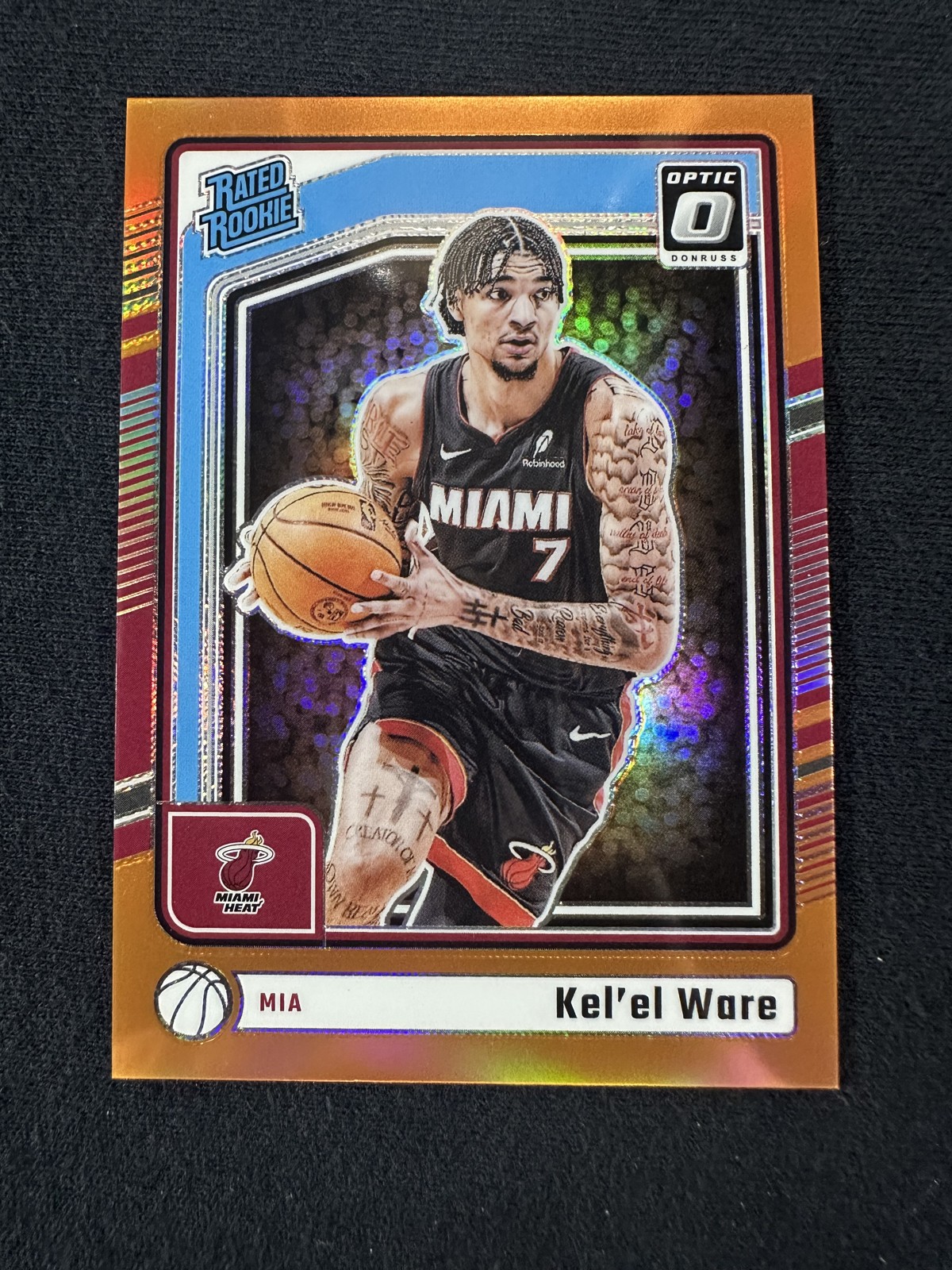 2024-25 Panini Donruss Optic - Rated Rookie Kel'el Ware #280 Orange Prizm /175