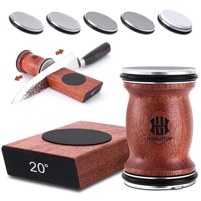 Rolling Knife Sharpener Kit, Kitchen Knife Sharpener with Replaceable Discs D...