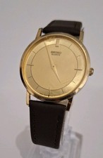 Vintage Seiko 6530-6060 Mens/Unisex Quartz Watch - Working - New Leather Strap