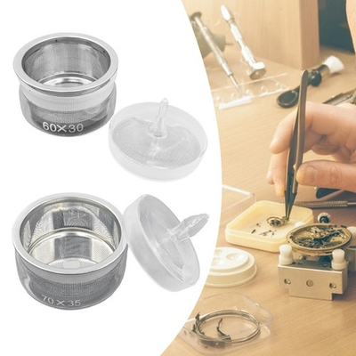 #ad #ad Watch Oil Parts Washing Jar with Stainless Steel Net for Watch Modification $16.60