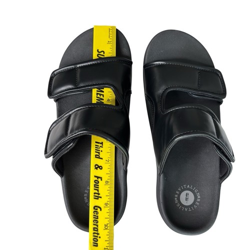 Revitalign Damen-Flip-Flop Größe 9 B schwarze bequeme Slipper Sandalen Fußgewölbestütze - Bild 4 von 13