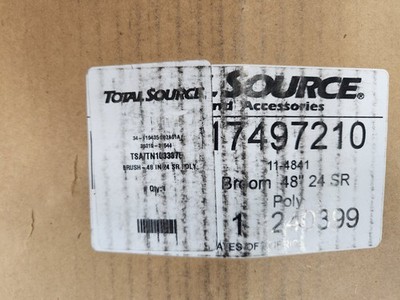 New NOS NIB Total Source 17497210 11 4841 Broom 48'' 24 SR Poly 240399
