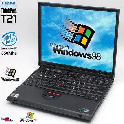 Notebook IBM ThinkPad T21 Intel Pentium 3 650MHZ Laptop Windows