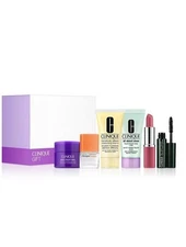 Clinique 6-Pack Makeup & Skincare Gift Set With Clinique Happy Perfume Spray