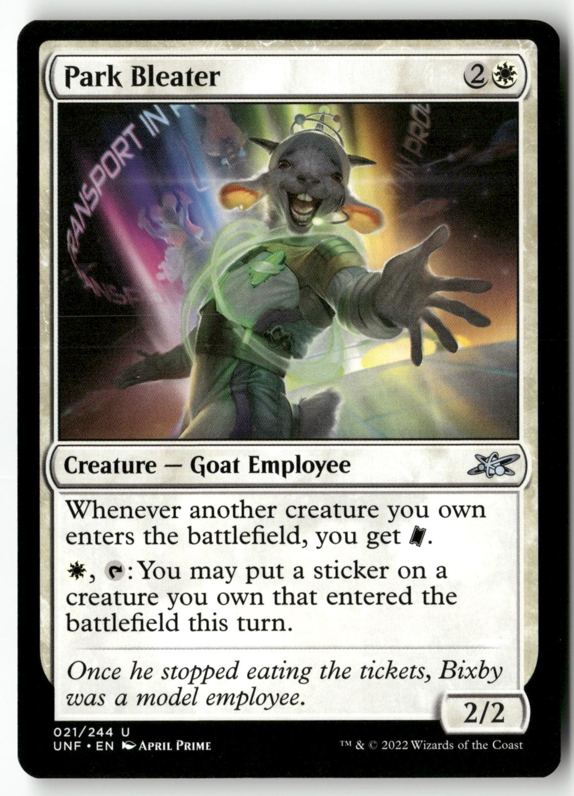 Park Bleater 21 Magic: The Gathering Unfinity 2022