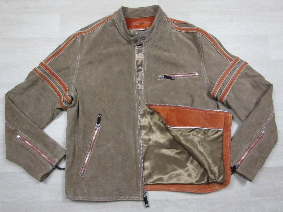 Suede Motorcycle Jackets for Men for sale - eBay
