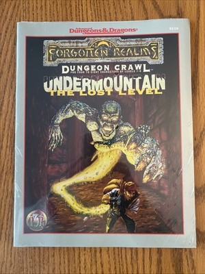 NOT A REPRINT! NEW!!  Undermountain: The Lost Level Dungeons & Dragons 1996