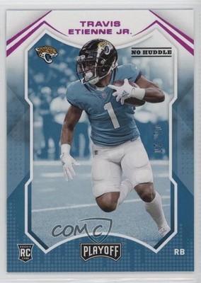 2021 Panini Playoff Rookies No Huddle 1/10 Travis Etienne Jr #212 Rookie RC 1m22