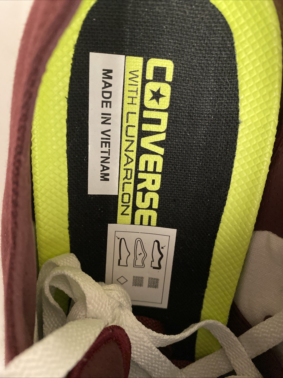 NEW Converse Chuck Taylor II Sneakers Lunarlon Burgundy 150150C Men’s SZ 13 thumbnail 3