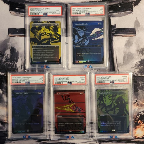 MTG PSA 9 Cowboy Bebop Standard Showdown Set Promo 5 Cards Magic the Gathering