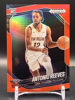 #ad 2024 25 Prizm Black Antonio Reeves Rookie Red 299 New Orleans Pelicans $3.00