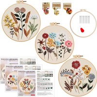 Stickset AnfäNger Blumen Schmetterlinge Bastelset Kunstprojekt NäHset