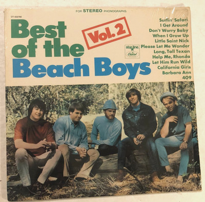 * Beach Boys Best Vol. 2 DT502706 Stereo Capitol Starline Vintage 1972 LP Tan NM