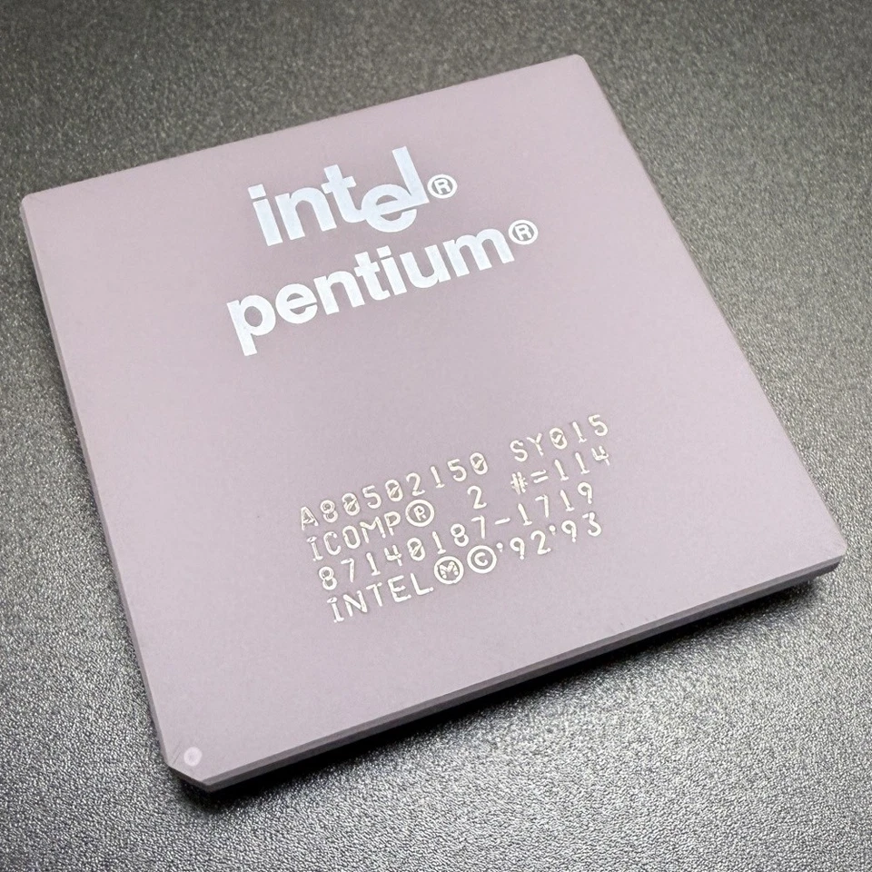 Intel Pentium A80502150 CPU SY015 150MHz 60MHz Bus 3.3V SPGA 32bit x86 Processor - Image 2 of 3