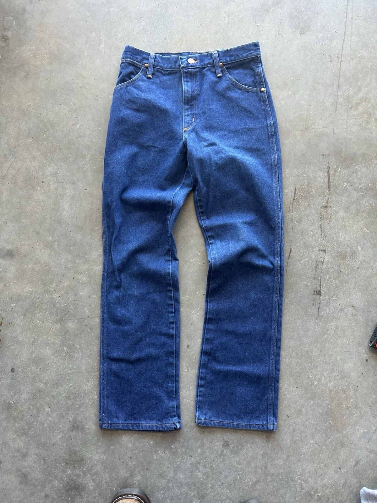Vintage 70s Wrangler NWOT Straight Leg Jeans West… - image 2