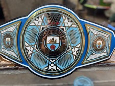 MANCHESTER CITY FOOTBALL LEGACY Championship Belt wrestling title 2mm Bras ADULT